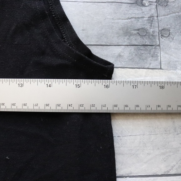 MODERN LUX 'NOPE' BLACK GRAPHIC TANK TOP XS - Picture 5 of 6